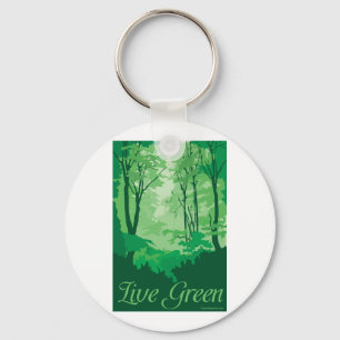 Live Green - Tree Hugger Sleutelhanger