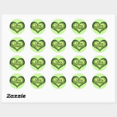 Live Green voor Dag van de Aarde Ronde Sticker (Vel)