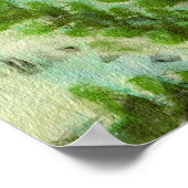 LIVE GROEN Milieu Eco Art Poster (Hoek)