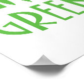 Live groen - palmboom poster (Hoek)
