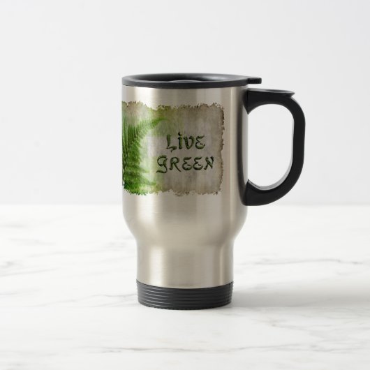 LIVE GROENE Eco Enviro Reismok voor Earth Day Reisbeker (Rechts)