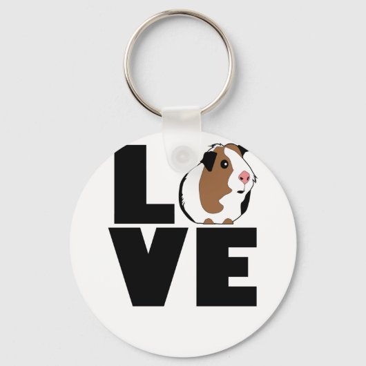 LIVE GUINEE PIG PET FUNNY SHIRT ". SLEUTELHANGER (Voorkant)