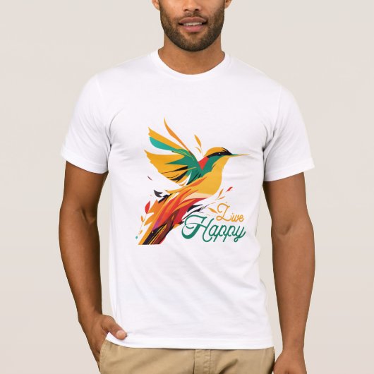 Live Happy T-shirt (Voorkant)