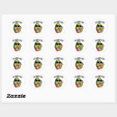 Live Hard Core Grappige Avocado Rock Pun Ronde Sticker (Vel)