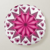 LIVE HART GIFT WIFE HUSBAND FRIEND ROUND PILLOW ROND KUSSEN (Voorkant)