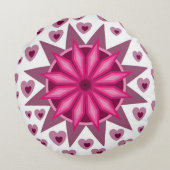 LIVE HART GIFT WIFE HUSBAND FRIEND ROUND PILLOW ROND KUSSEN (Achterkant)