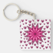 LIVE HEART VALENTIJN BIRTHDAY WEDDING GIFT SLEUTELHANGER (voorkant)