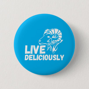 Live heerlijk ronde button 5,7 cm