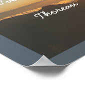 Live het leven - Thoreau-quote - kunstdruk Poster (Hoek)