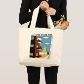 Live hier op lage huur grote tote bag (Voorkant (product))