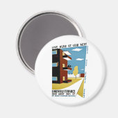 Live hier op lage huur magneet (Voorkant / Achterkant)