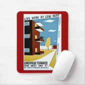 Live hier op lage huur muismat (Met muis)