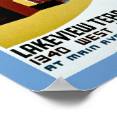 Live hier op lage huur poster (Hoek)