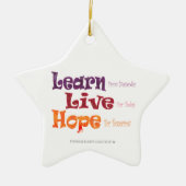 Live Hope Star Ornament (Voorkant)