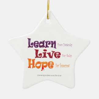 Live Hope Star Ornament