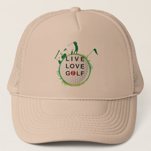 Live, hou van golf Pet (Voorkant)