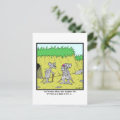 Live in a Dump: Rat cartoon Briefkaart (Staand voorkant)