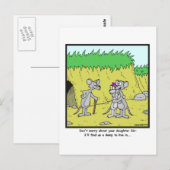 Live in a Dump: Rat cartoon Briefkaart (Voorkant / Achterkant)