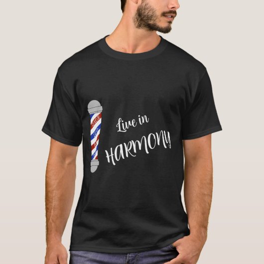 Live in Barbershop Harmony - Sierkussen T-shirt (Voorkant)