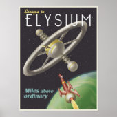 Live in een ruimtestation poster (Voorkant)