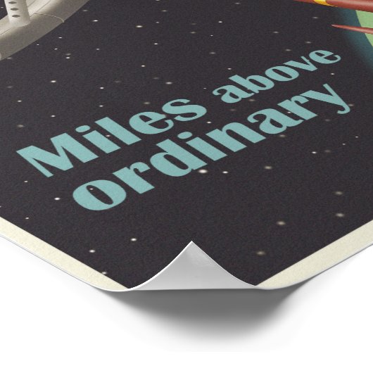 Live in een ruimtestation poster (Hoek)