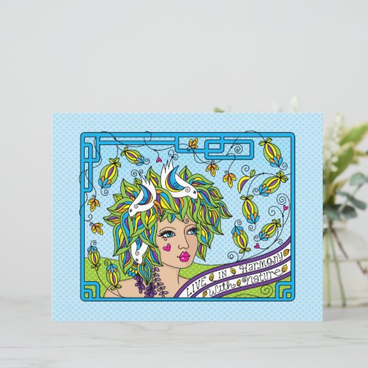 Live in Harmony_Flat Papierblad 11 x 8,5 inch (Staand voorkant)