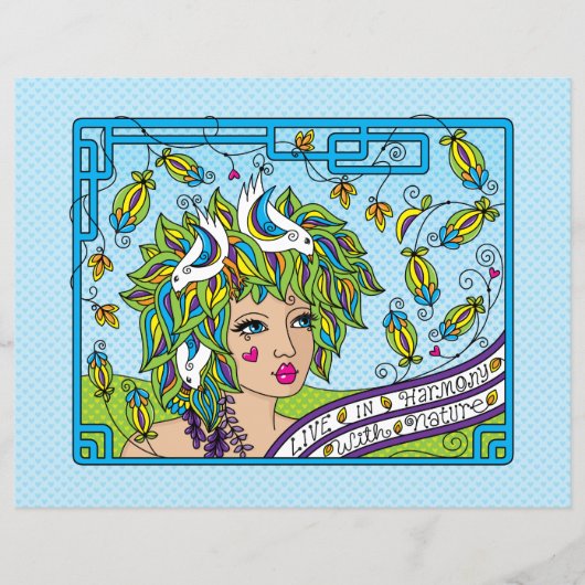 Live in Harmony_Flat Papierblad 11 x 8,5 inch (Voorkant)