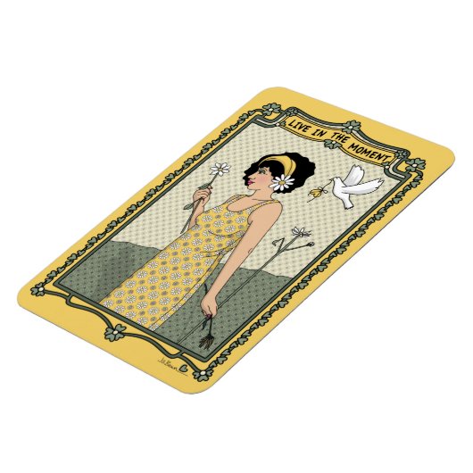 Live in het moment_C_4x6 koelkast Magnet Magneet (Linkerzijde)