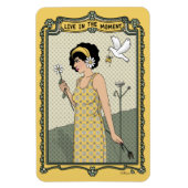 Live in het moment_C_4x6 koelkast Magnet Magneet (Verticaal)