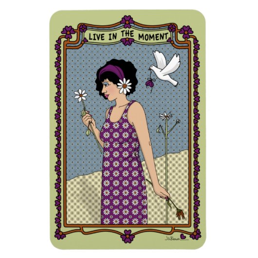 Live in momentum_A_4x6 koelkast Magnet Magneet (Verticaal)