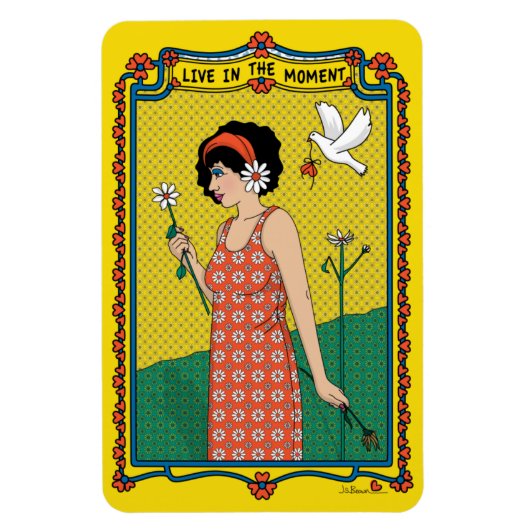 Live in momentum_B_4x6 koelkast Magnet Magneet (Verticaal)