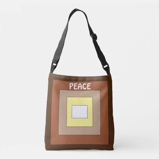 Live in Peace- Racial Harmony 2 Crossbody Tas (Achterkant)