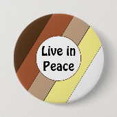 Live in Peace- Racial Harmony Button (Voorkant)