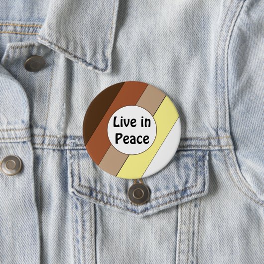 Live in Peace- Racial Harmony Button (In situ)