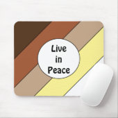 Live in Peace- Racial Harmony Muismat (Met muis)