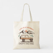 Live is een reis Geniet van de rit inspiratie Tote Bag (Achterkant)