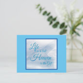 Live is een testhemel... is het Briefkaart van het (Staand voorkant)