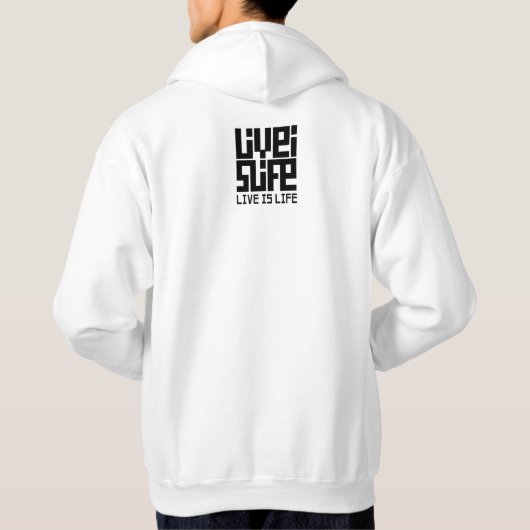 Live is life hoodie (Achterkant)
