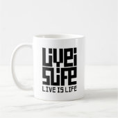 Live is life koffiemok (Links)