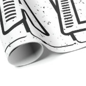 Live Jazz Calligraphy Illusion Logo Lettering met Cadeaupapier (Rol Hoek)