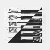 Live Jazz Calligraphy Illusion Logo Lettering met Fleece Deken (Voorkant (Horizontaal))