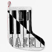 Live Jazz Calligraphy Illusion Logo Lettering met Kleine Kerstsok (Voorkant)