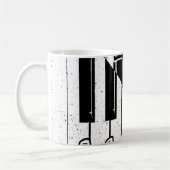 Live Jazz Calligraphy Illusion Logo Lettering met Koffiemok (Links)