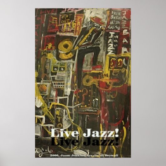 LIVE JAZZ POSTER (Voorkant)