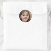 Live je beste leven ronde sticker (Tas)