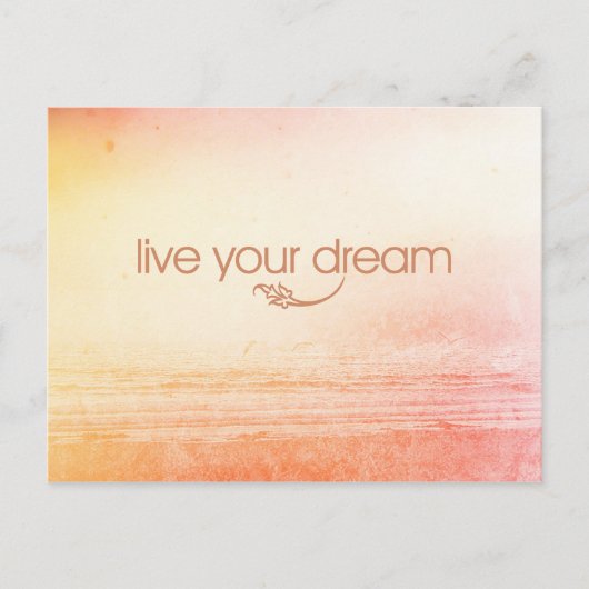 Live Je droombeeld Briefkaart (Voorkant)