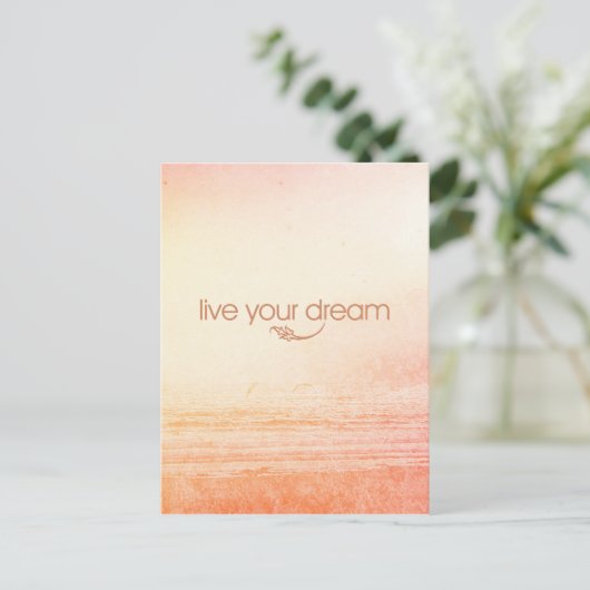 Live Je droombeeld Briefkaart (Staand voorkant)