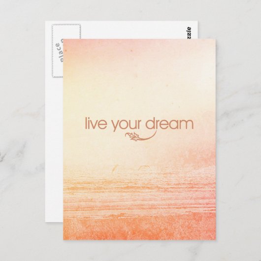 Live Je droombeeld Briefkaart (Voorkant / Achterkant)