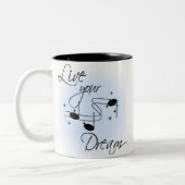 Live Je droombeeld Tweekleurige Koffiemok (Links)