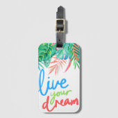 Live je droombeelden bagagelabel (Voorkant (verticaal))